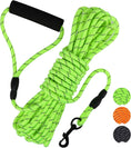 Load image into Gallery viewer, Floating Long Dog Leash, 32Ft Dog Training Leash for Swimming and Lake, Reflective Long Rope Lead with Soft Handle for Outside, Yard, Camping, Hiking and Beach (Green)