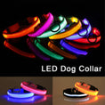Load image into Gallery viewer, LED Adjustable Dog Collar Blinking Flashing Light up Glow Pets Safety Waterproof