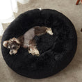 Load image into Gallery viewer, Calming Anti-Anxiety Donut Dog & Cat Bed, Warming Cozy Soft round Cushion, Fluffy Faux Fur Plush Cuddler for Small Medium Dogs and Cats