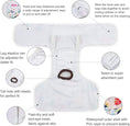 Load image into Gallery viewer, Dog Diapers Female Washable Small Medium Large 3 Pack Reusable Doggie Diapers Puppy Period Pants for Doggy Heat Cycle Peeing D14XS