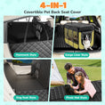 Load image into Gallery viewer, Dog Seat Cover- Non-Slip Dog Car Hammocks with Seatbelt Dog Car Seat Cover Waterproof and Scratch-Resistant Dog Car Back Seat Protection
