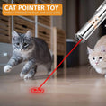 Load image into Gallery viewer, Cat Laser Pointer Toy Rechargeable,Interactive Toy for Cat Kitten Dog with a Mouse Toy,Silver
