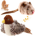 Load image into Gallery viewer, Chirping Bird Cat Toy Set, Interactive Chasing Toy for Indoor Cat, Motion Activated Kitten Play Toys, Squeaky Cats Animal Feather Toy for All Breeds Cats Kicker
