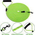 Load image into Gallery viewer, Floating Long Dog Leash, 32Ft Dog Training Leash for Swimming and Lake, Reflective Long Rope Lead with Soft Handle for Outside, Yard, Camping, Hiking and Beach (Green)
