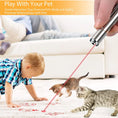 Load image into Gallery viewer, Cat Laser Pointer Toy Rechargeable,Interactive Toy for Cat Kitten Dog with a Mouse Toy,Silver
