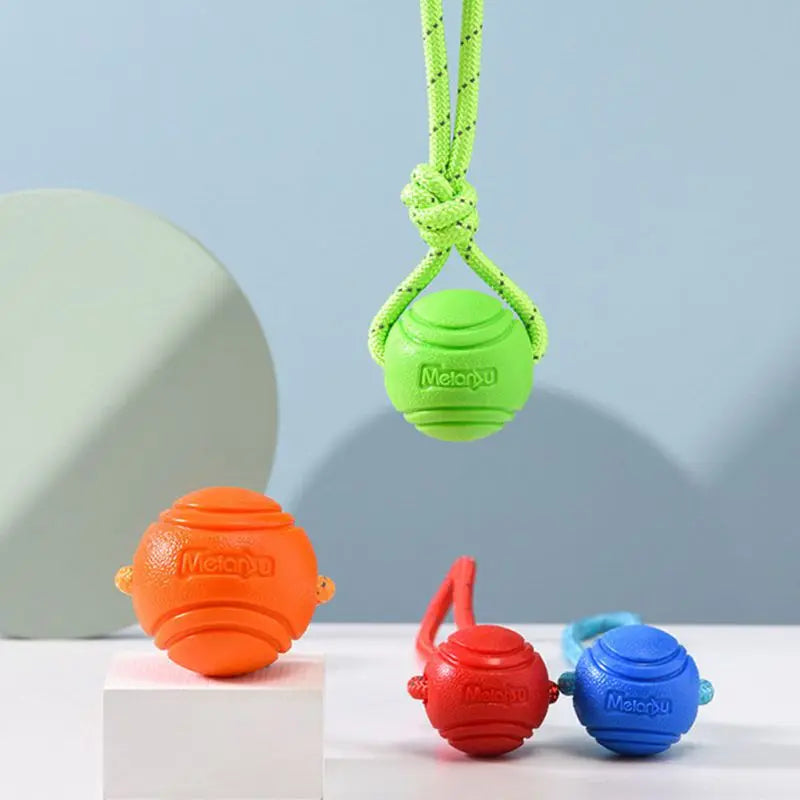 “BounceBell™ Interactive Dog Ball Toy – Durable, Colorful & Jingle Sound Play Ball”