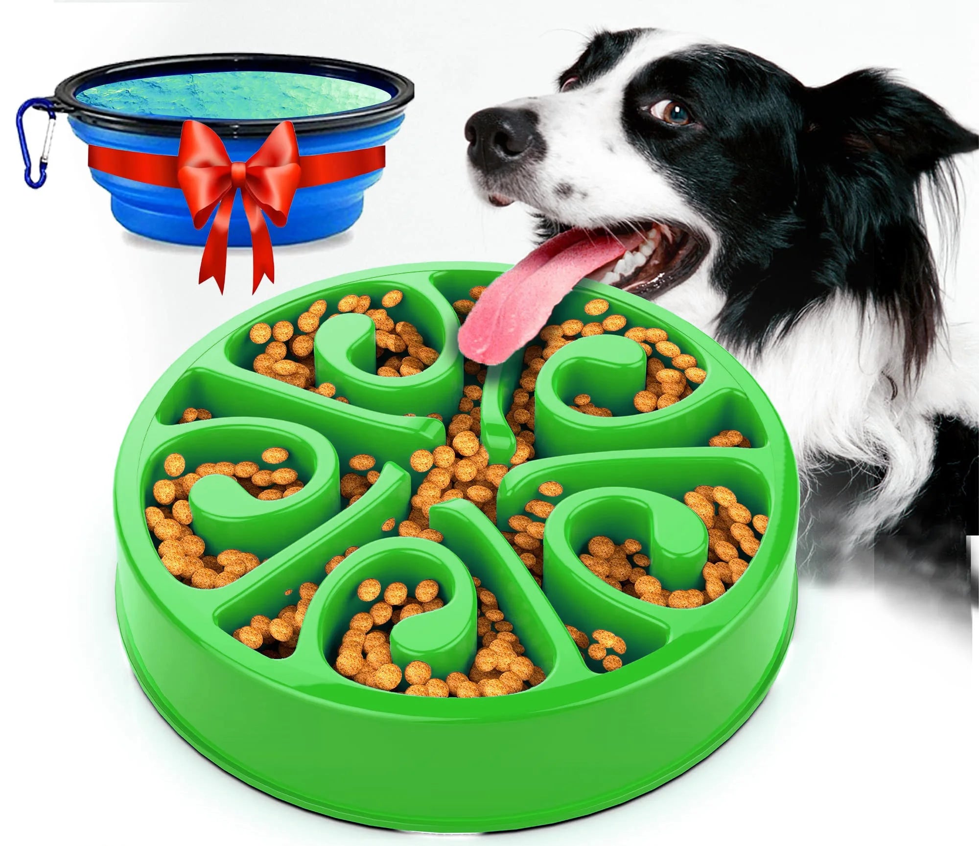 ✔️ “Slow Feeder Dog Bowl – Anti-Slip & Anti-Choking Design”