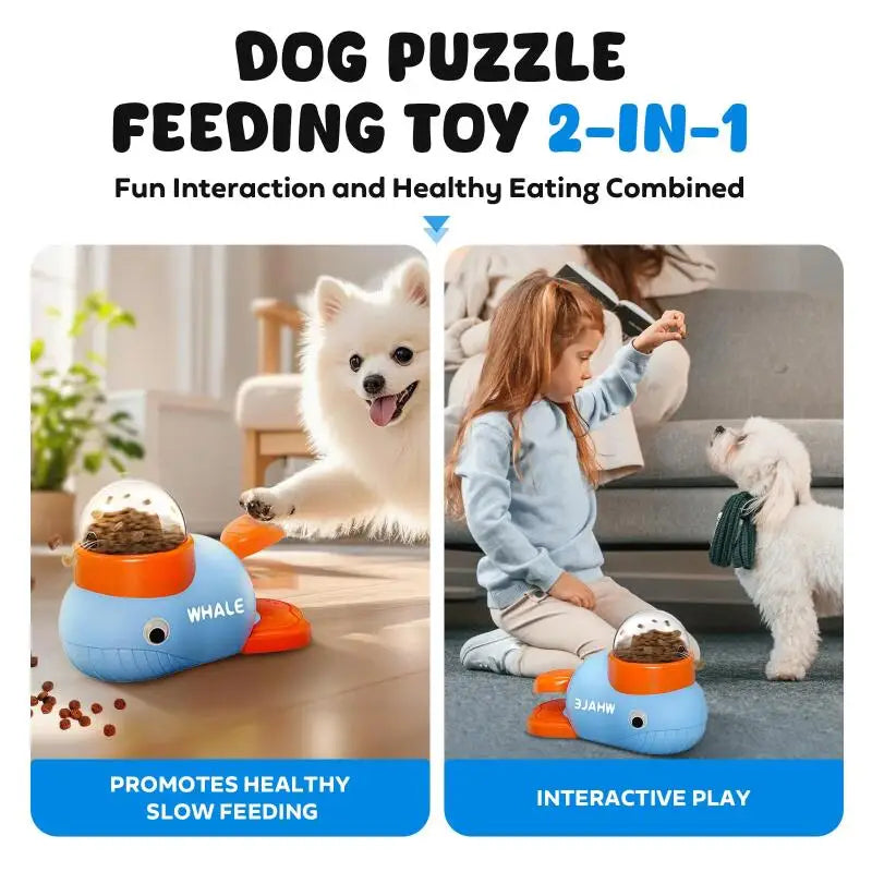 Interactive Treat Puzzle Toy – Slow Feeder & Anti-Slip Food Dispenser