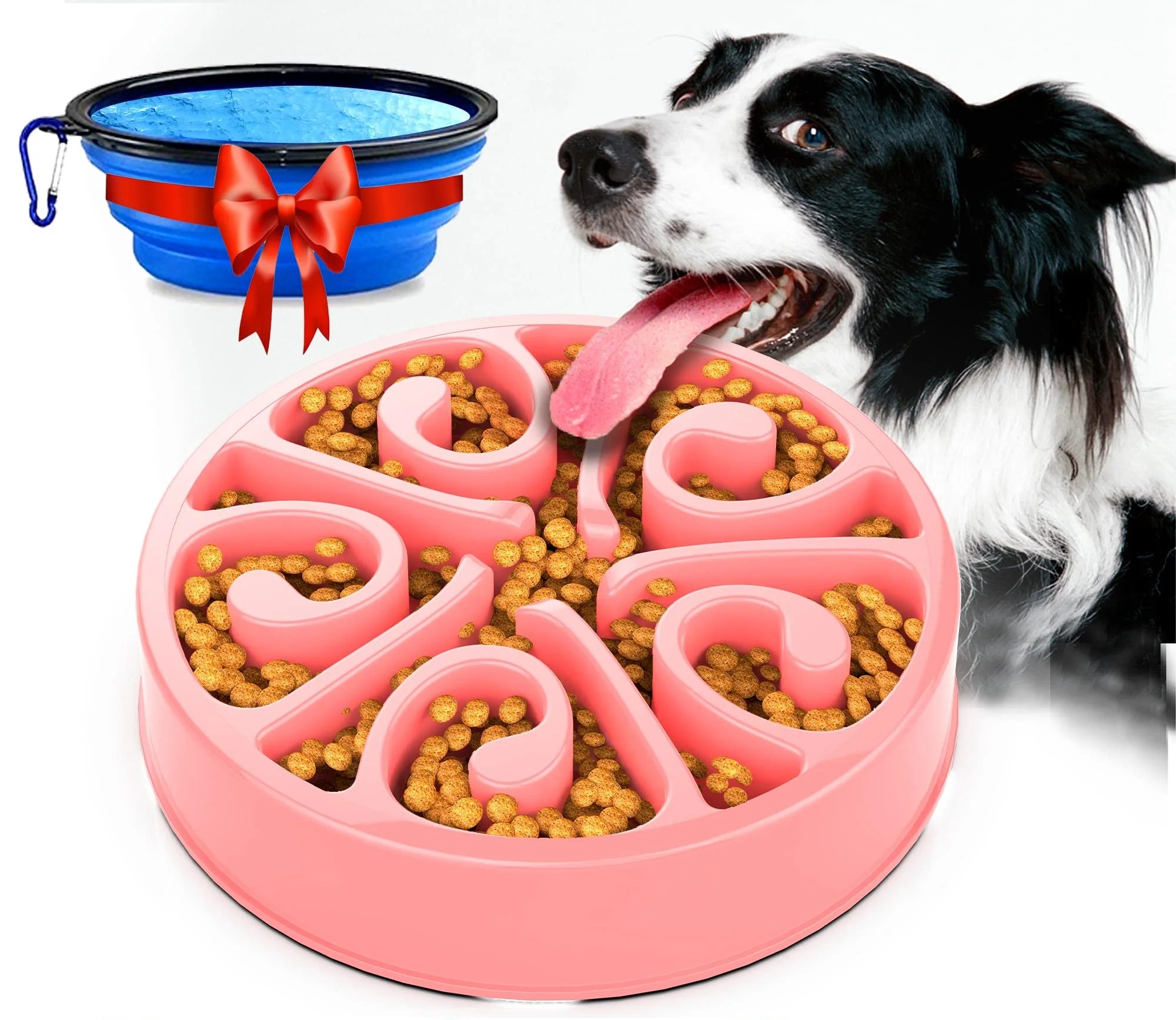 ✔️ “Slow Feeder Dog Bowl – Anti-Slip & Anti-Choking Design”