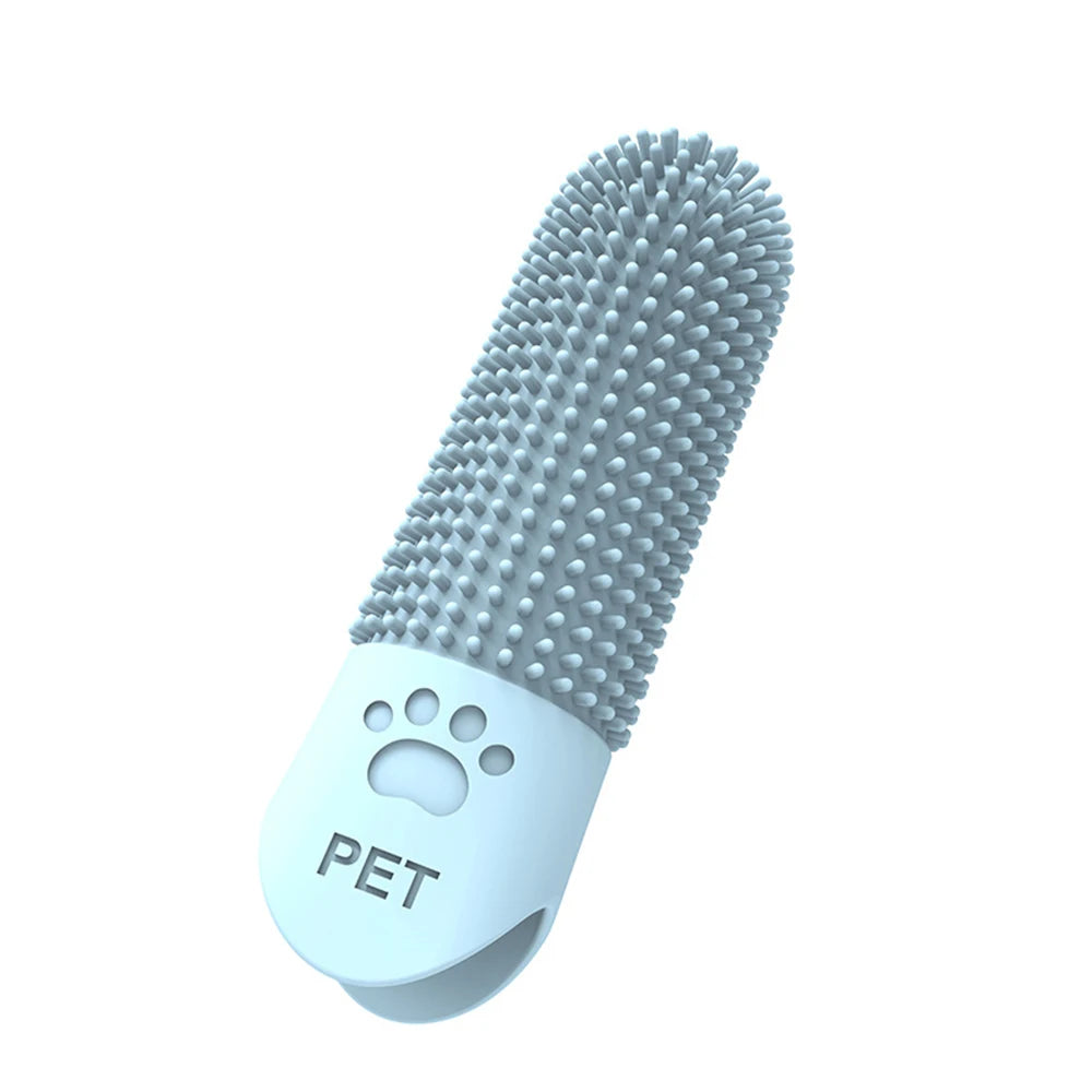 Soft Silicone Pet Finger Toothbrush – Gentle Dental Care for Dogs & Cats