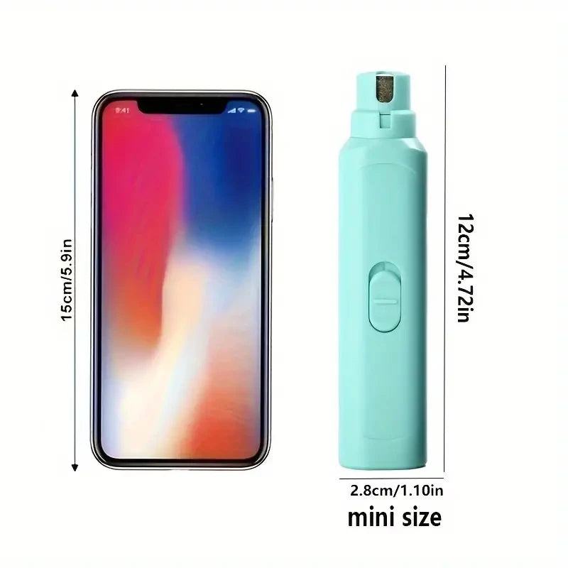 “Pet Nail Grinder – Quiet & Safe Electric Nail Trimmer for Dogs & Cats”