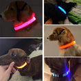 Load image into Gallery viewer, LED Adjustable Dog Collar Blinking Flashing Light up Glow Pets Safety Waterproof
