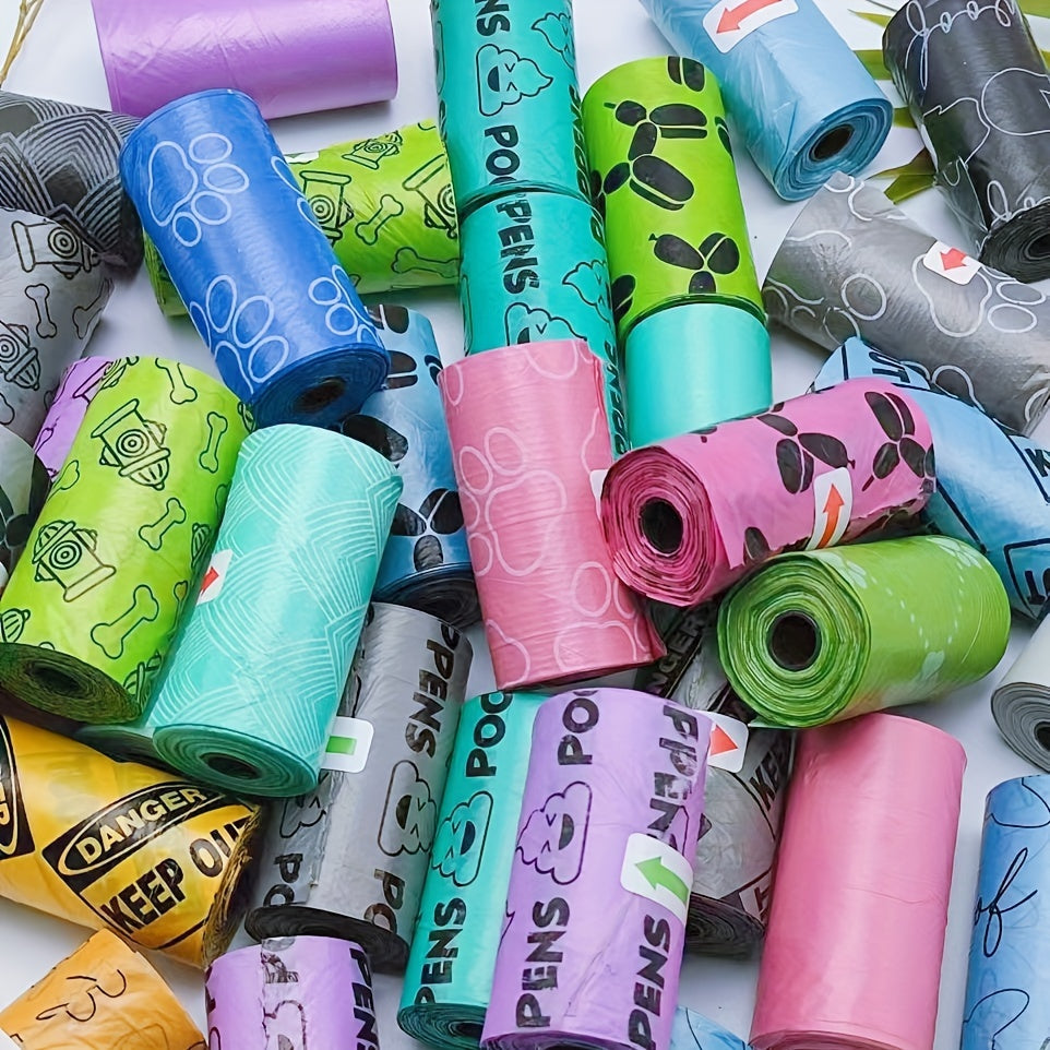 “Eco-Friendly Pets Waste Bags – Leak-Proof, Durable & Scent-Free Poop Bag Rolls (120/240 Bags)”