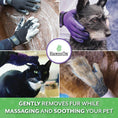 Load image into Gallery viewer, Pet Grooming Gloves - Patented #1 Ranked, Award Winning Shedding, Bathing, & Hair Remover Gloves - Gentle Brush for Cats, Dogs, and Horses (Grey, Large)
