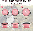 Load image into Gallery viewer, Collapsible Dog Bowls for Travel, 2-Pack Dog Portable Water Bowl for Dogs Cats Pet Foldable Feeding Watering Dish for Traveling Camping Walking with 2 Carabiners, BPA Free
