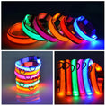 Load image into Gallery viewer, LED Adjustable Dog Collar Blinking Flashing Light up Glow Pets Safety Waterproof
