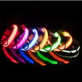 Load image into Gallery viewer, LED Adjustable Dog Collar Blinking Flashing Light up Glow Pets Safety Waterproof
