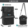 Load image into Gallery viewer, Dog Treat Pouch, Pet Treat Pouch for Training, Dog Walking Bag Holder for Kibbles, Pet Food Toy, Dog Trainer Essentials Supplies, Poop Bag Dispenser, 3 Ways to Wear (Black)
