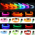 Load image into Gallery viewer, LED Adjustable Dog Collar Blinking Flashing Light up Glow Pets Safety Waterproof
